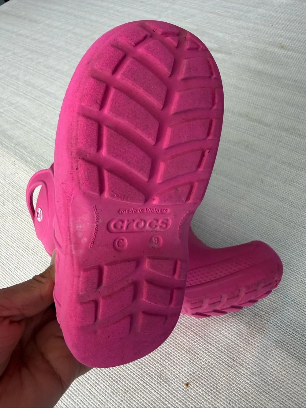 CROCS Kids Pink Handle it waterproof Rain Boots